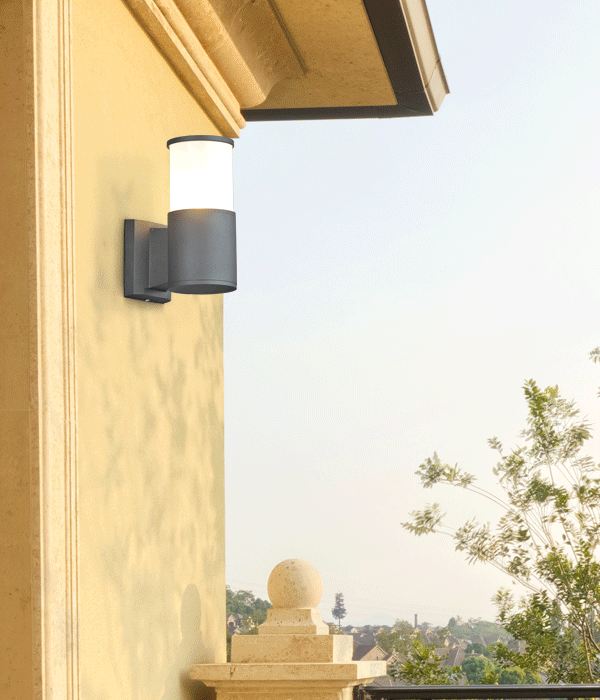 원통 라인 1등, 2등 외부벽등[그레이]