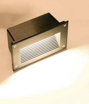 이공 외부등 계단 매입 벽등 (LED 6W 일체형 블랙)