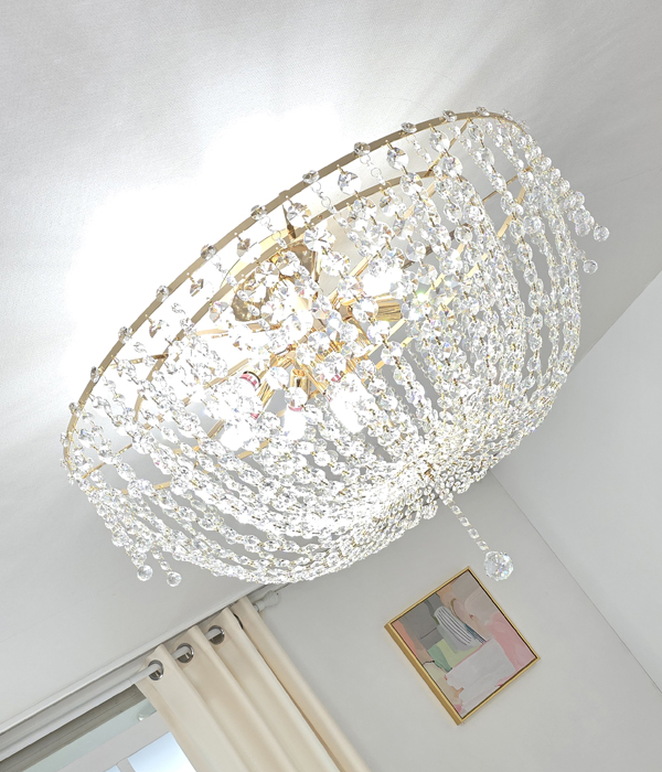 비브 12등 크리스탈거실등 직부등